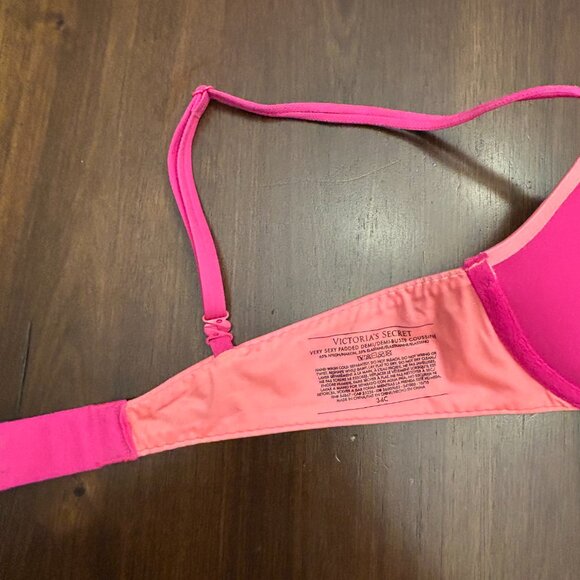 Victoria's Secret Women Very Sexy Padded Demi Pink/Peach 34C - Picture 9 of 16